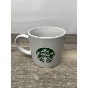 Starbucks Coffee 7.8 Oz Espresso Cup Mug White With Original Green Mermaid Logo